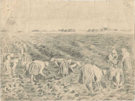 Кулагин Александр Сергеевич. Уборка урожая 